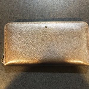 Kate spade rose gold wallet